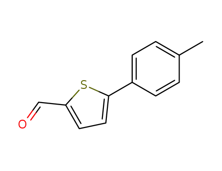 Molecular Structure of 38401-68-2 (5-P-TOLYL-THIOPHENE-2-CARBALDEHYDE)