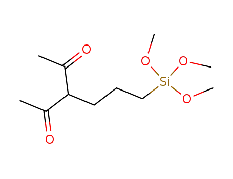 Molecular Structure of 135524-69-5 (2,4-Pentanedione, 3-[3-(trimethoxysilyl)propyl]-)