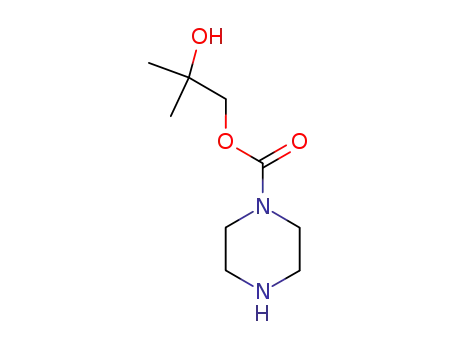 Molecular Structure of 71649-29-1 (2-hydroxy-2-methylpropyl piperazine-1-carboxylate)