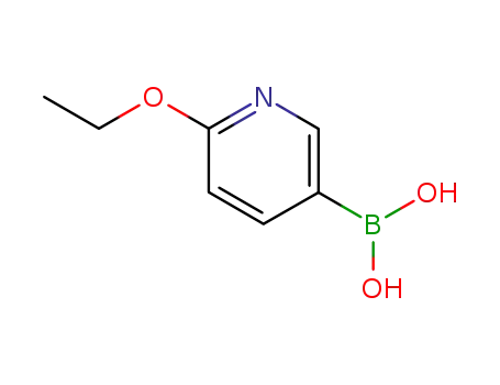 Molecular Structure of 612845-44-0 ((6-ETHOXYPYRIDIN-3-YL)BORONIC ACID)