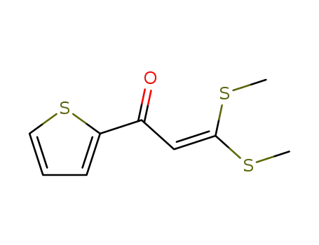 Molecular Structure of 41467-29-2 (2-Propen-1-one, 3,3-bis(methylthio)-1-(2-thienyl)-)