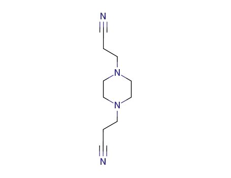 Molecular Structure of 4159-11-9 (piperazine-1,4-dipropiononitrile)