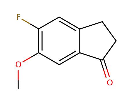 Molecular Structure of 83802-71-5 (5-Fluoro-6-methoxyindan-1-one)