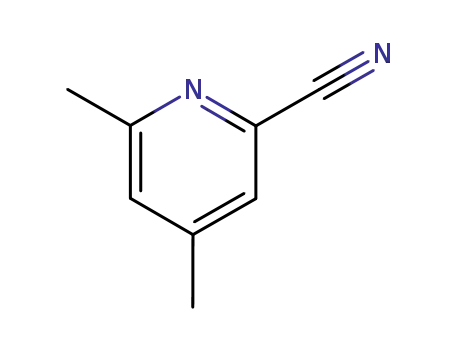 Molecular Structure of 7584-11-4 (2-Cyano-4,6-dimethylpyridine)