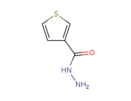 Molecular Structure of 39001-23-5 (3-THIOPHENECARBOXYLIC ACID HYDRAZIDE)