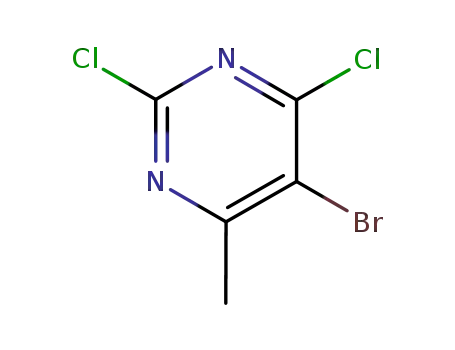 Molecular Structure of 56745-01-8 (5-Bromo-2,4-dichloro-6-methylpyrimidine)