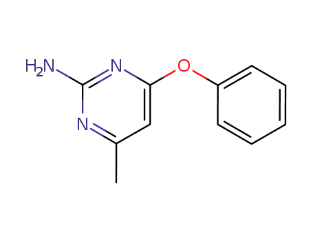Molecular Structure of 22370-25-8 (2-AMINO-4-PHENOXY-6-METHYLPYRIMIDINE)