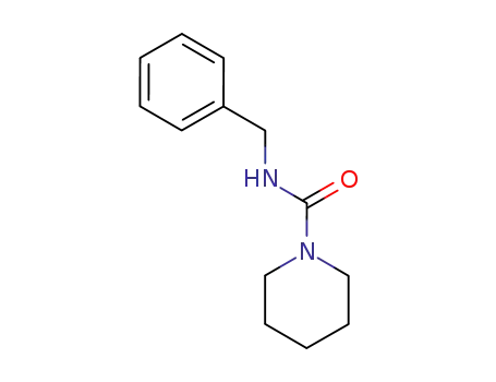 Molecular Structure of 39531-35-6 (1-Piperidinecarboxamide, N-(phenylmethyl)-)