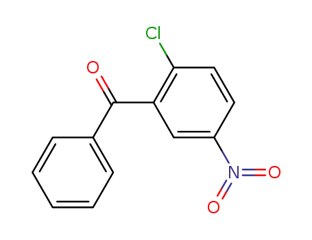 Molecular Structure of 34052-37-4 (2-Chloro-5-nitrobenzophenone)
