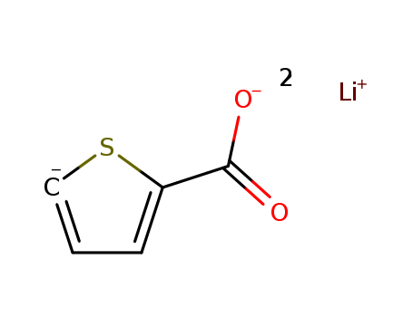 59753-16-1,lithium 2-thenoate,2-Thiophenecarboxylicacid, lithium salt (9CI); Lithium 2-thiophenecarboxylate; Slit; Thiopheol