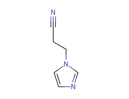Molecular Structure of 23996-53-4 (N-(2-CYANOETHYL)-IMIDAZOLE)