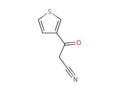Molecular Structure of 69879-30-7 (3-oxo-3-(3-thienyl)propanenitrile)