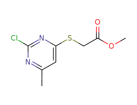 Acetic acid, [(2-chloro-6-methyl-4-pyrimidinyl)thio]-, methyl ester