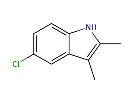 Molecular Structure of 21296-93-5 (5-CHLORO-2,3-DIMETHYL-1H-INDOLE)