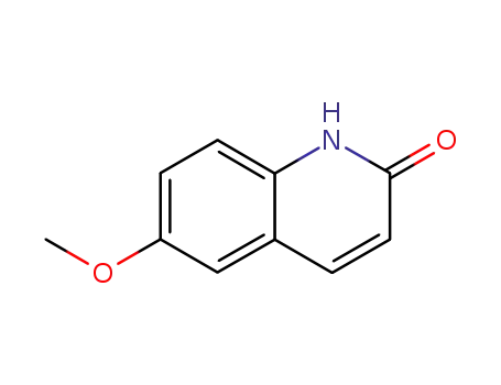 Molecular Structure of 13676-00-1 (2-Hydroxy-6-methoxyquinoline)