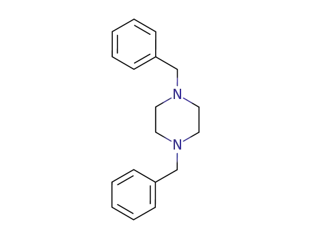 Molecular Structure of 1034-11-3 (1,4-Dibenzylpiperazine)