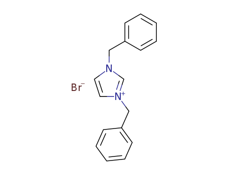 Molecular Structure of 19673-86-0 (1H-Imidazolium, 1,3-bis(phenylmethyl)-, bromide)