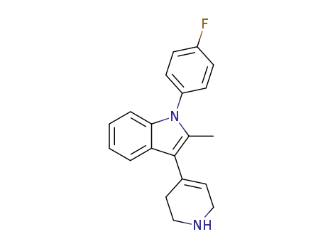 1H-Indole, 1-(4-fluorophenyl)-2-methyl-3-(1,2,3,6-tetrahydro-4-pyridinyl)-