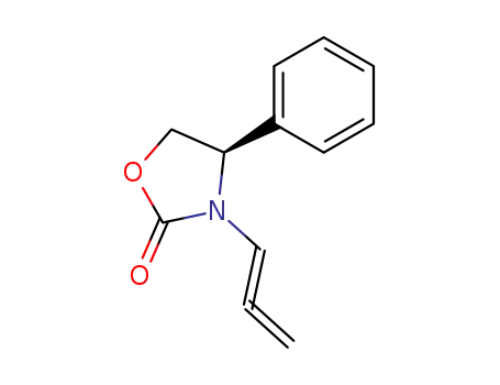 Molecular Structure of 256382-50-0 ((4R)-4-phenyl-3-(1,2-propadienyl)-2-Oxazolidinone)