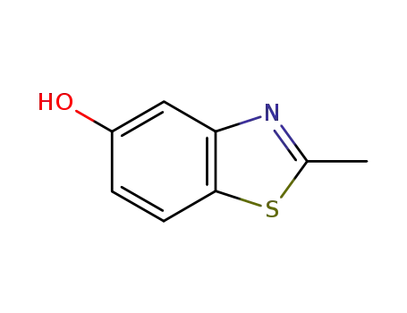 Molecular Structure of 68867-14-1 (2-METHYL-5-BENZOTHIAZOLOL)