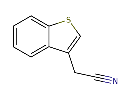 Molecular Structure of 3216-48-6 (Benzo[b]thiophene-3-acetonitrile)