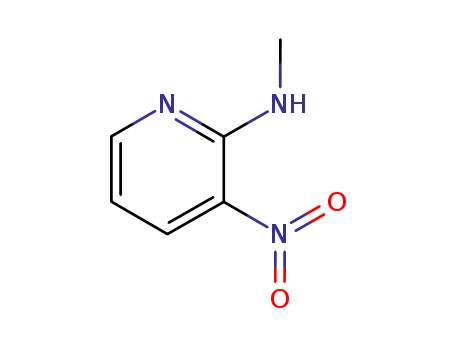 Molecular Structure of 4093-88-3 (METHYL-(3-NITRO-PYRIDIN-2-YL)-AMINE)