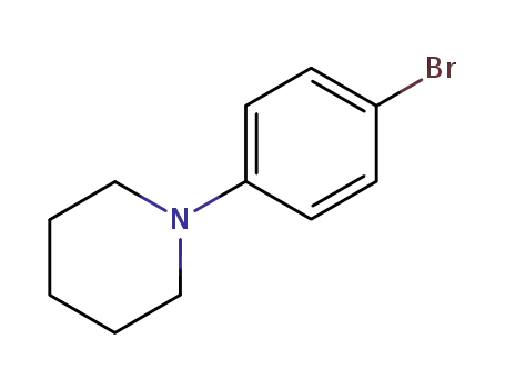 Molecular Structure of 22148-20-5 (1-(4-BROMOPHENYL)PIPERIDINE)