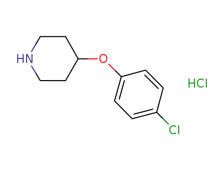 Piperidine,4-(4-chlorophenoxy)-, hydrochloride (1:1)