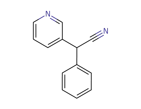 Molecular Structure of 5005-40-3 (phenyl(pyridin-3-yl)acetonitrile)