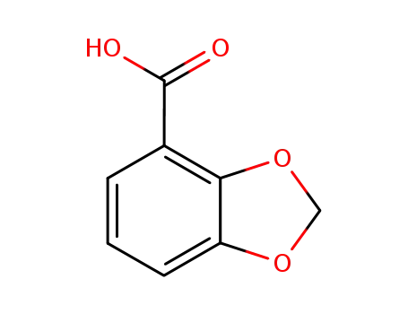 Molecular Structure of 5768-39-8 (1,3-BENZODIOXOLE-4-CARBOXYLIC ACID)