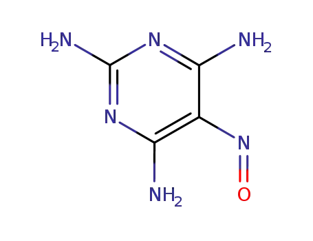Molecular Structure of 1006-23-1 (5-Nitroso-2,4,6-triaminopyrimidine)