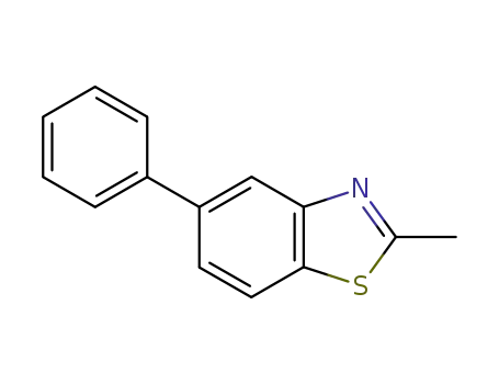 Molecular Structure of 71215-89-9 (2-Methyl-5-phenylbenzothiazole)