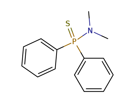 17513-68-7,Phosphinothioic amide, N,N-dimethyl-P,P-diphenyl-,N,N-Dimethyl-diphenylthiophosphinsaeure;Thiophosphinic acid,diphenyl-,dimethylamide;diphenyl-thiophosphinic acid dimethylamide;N,N-dimethyl-P,P-diphenylphosphinothioic amide;Diphenyl-dimethylamino-thiophosphin;Dimethylamino-diphenyl-phosphinsulfid;Diphenylthiophosphinsaeure-dimethylamid;