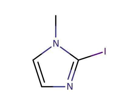 Molecular Structure of 37067-95-1 (2-Iodo-1-methyl-1H-imidazole)