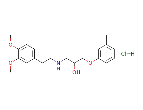Molecular Structure of 42864-78-8 (Bevantolol hydrochloride)