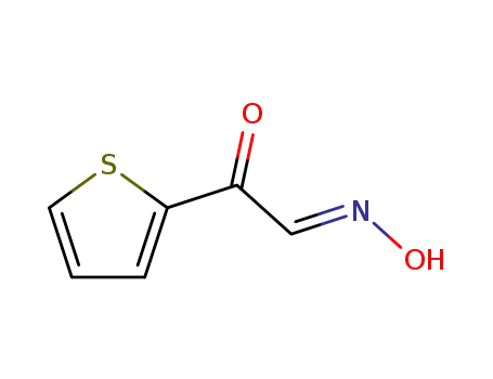Molecular Structure of 128694-37-1 (2-Thiopheneacetaldehyde, a-oxo-, aldoxime)