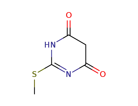 Molecular Structure of 29639-68-7 (4,6-Dihydroxy-2-methythiopyrimidine)