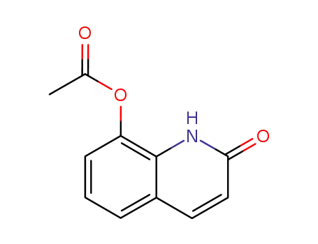 Molecular Structure of 15450-72-3 ((2-oxo-1H-quinolin-8-yl) acetate)