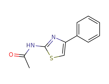 Molecular Structure of 5039-09-8 (N-(4-phenyl-1,3-thiazol-2-yl)acetamide)