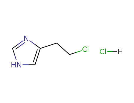 Molecular Structure of 6429-10-3 (4-(2-CHLORO-ETHYL)-1H-IMIDAZOLE HCL)