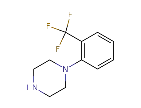 Molecular Structure of 63854-31-9 (1-(2-TRIFLUOROMETHYLPHENYL)-PIPERAZINE)