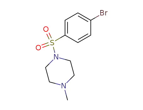 Molecular Structure of 837-12-7 (1-[(4-bromophenyl)sulfonyl]-4-methylpiperazine)