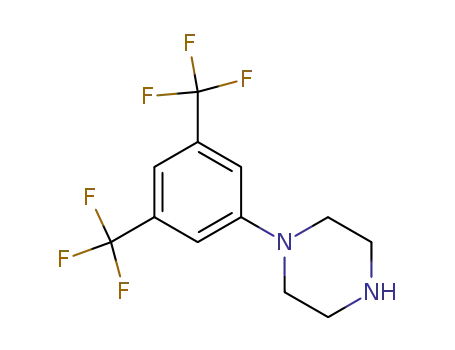 Molecular Structure of 16172-96-6 (1-(3,5-BISTRIFLUOROMETHYLPHENYL)-PIPERAZINE)