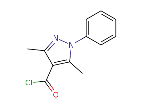 Molecular Structure of 61226-20-8 (3,5-DIMETHYL-1-PHENYL-1H-PYRAZOLE-4-CARBONYL CHLORIDE)