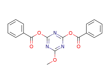 1,3,5-Triazine-2,4-diol, 6-methoxy-, dibenzoate (ester)