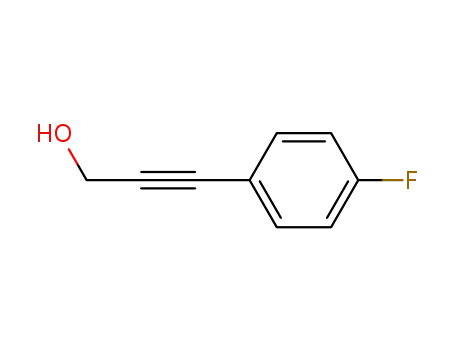 Molecular Structure of 80151-28-6 (3-(4-FLUORO-PHENYL)-PROP-2-YN-1-OL)