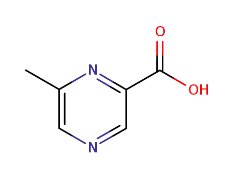 Molecular Structure of 5521-61-9 (6-Methylpyrazine-2-carboxylic acid)