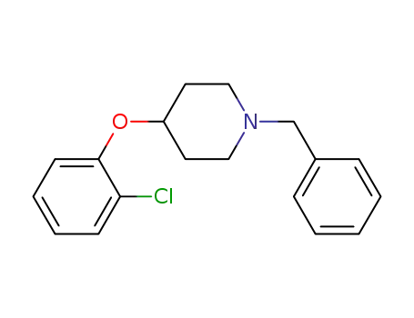 Molecular Structure of 900512-07-4 (1-Benzyl-4-(2-chlorophenoxy)piperidine)