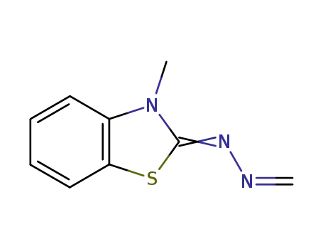 Molecular Structure of 63149-32-6 (Formaldehyde, (3-methyl-2(3H)-benzothiazolylidene)hydrazone (9CI))