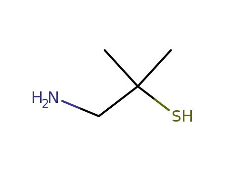 Molecular Structure of 7684-18-6 (1-amino-2-methyl-propane-2-thiol)